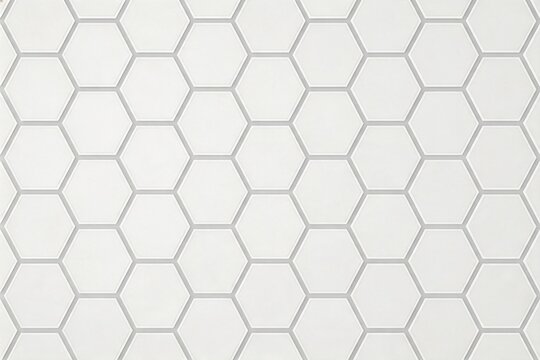 White hexagonal tile pattern