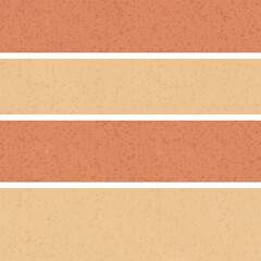 Fototapeta premium Seamless horizontal striped pattern of beige and terracotta brown recycled rubber flooring with a speckled texture, featuring thin white divider lines for gym or playground surface.