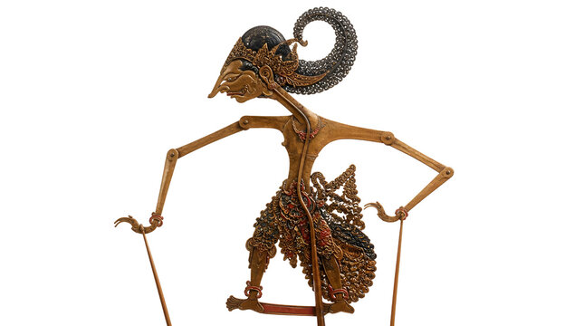 Traditional Javanese Wayang Kulit Shadow Puppet