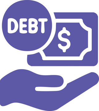 Debt Payment Icon Design Debt Reduction and Financial Recovery