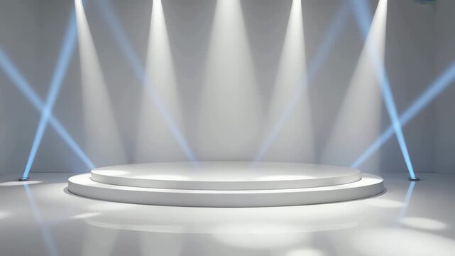 A pristine white cyclorama stage with a seamless white floor