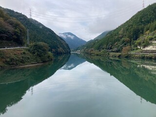Fototapeta premium lake and mountains