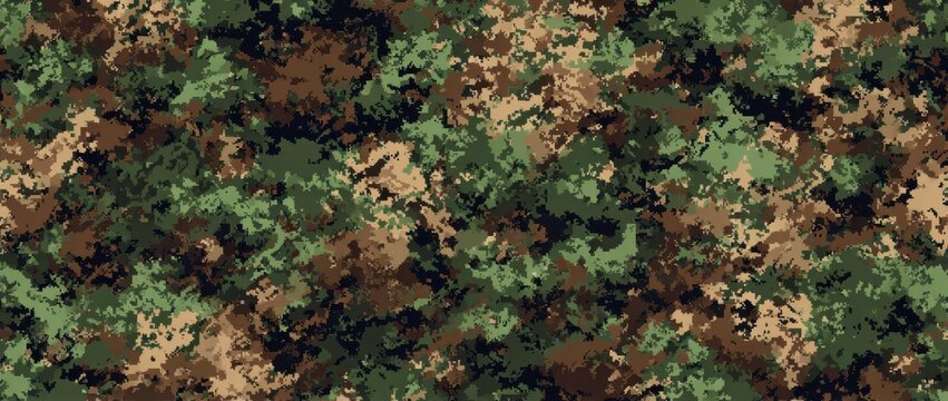Detailed camouflage pattern texture with earthy tones for tactical military design camouflage military tactical background material backdrop wallpaper abstract wildlife clothing detailed