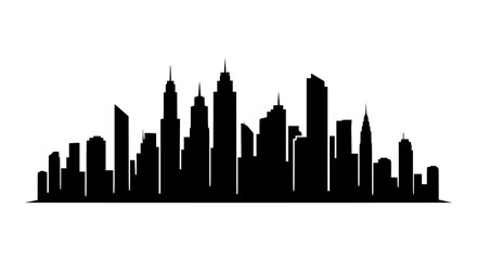 Obraz premium city skyline in black