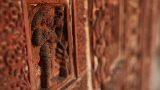 The Madanmohan Temple in Bishnupur is one of the architectural monuments of terracotta art. Animals, Birds, Black Sapphire, 10 Avatars and other mythological stories are depicted in architecture.