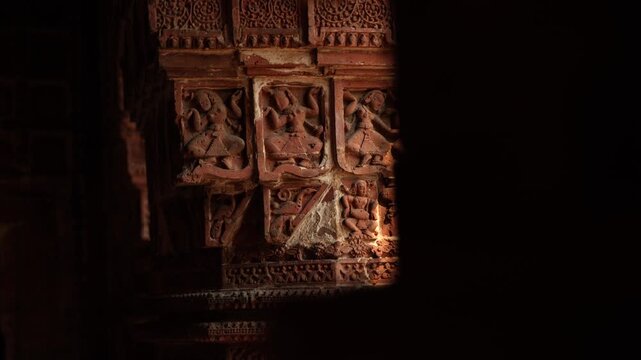 The Madanmohan Temple in Bishnupur is one of the architectural monuments of terracotta art. Animals, Birds, Black Sapphire, 10 Avatars and other mythological stories are depicted in architecture.