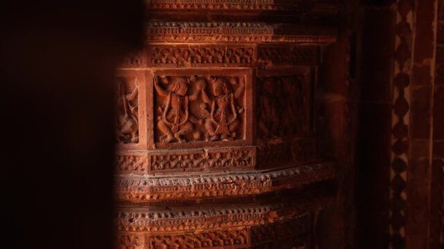 The Madanmohan Temple in Bishnupur is one of the architectural monuments of terracotta art. Animals, Birds, Black Sapphire, 10 Avatars and other mythological stories are depicted in architecture.