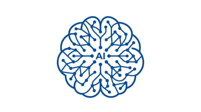 Modern education technology icon set featuring flat vector illustrations of AI learning tools