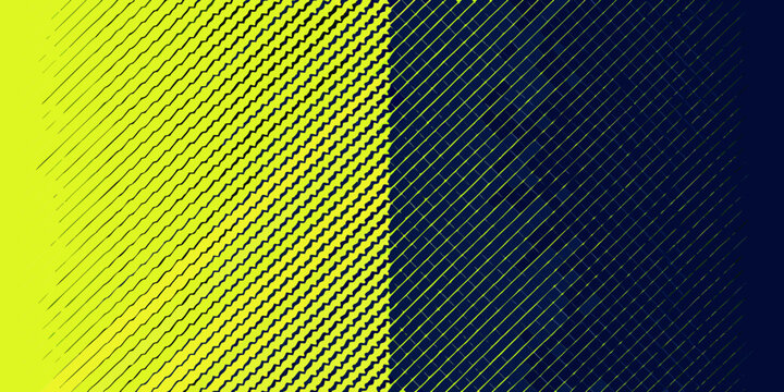 Diagonal line pattern with yellow and blue color gradient background