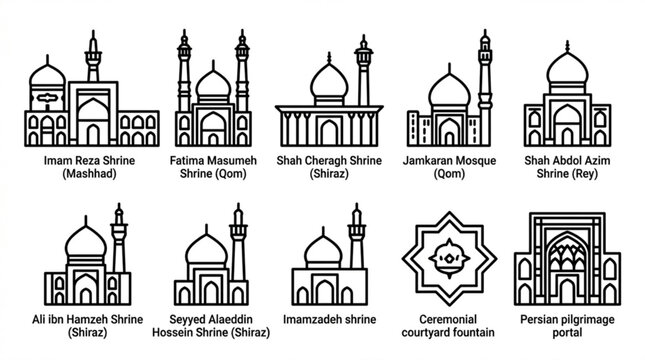 Iranian islamic landmarks
