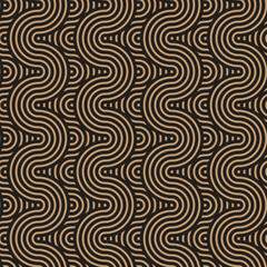 Fototapeta premium Vertical Wavy Lines Seamless Pattern Abstract Geometric Background