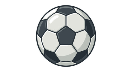 Fototapeta premium Soccer ball with black and white panels.