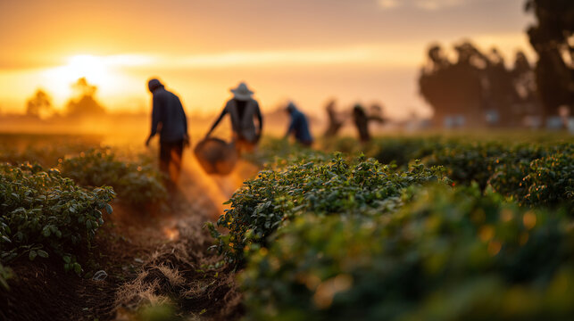 Editorial photo of rose farm harvesters in Kenya