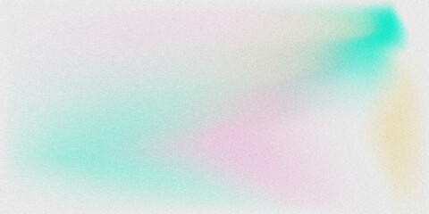 Soft blurred gradient abstract backdrop with grainy noisy texture, mint green, lavender pink, and pale cream yellow pastel hues on an off-white base. 