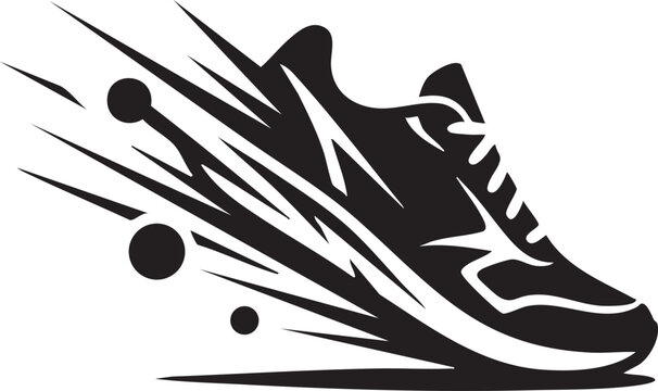 black and white shoe