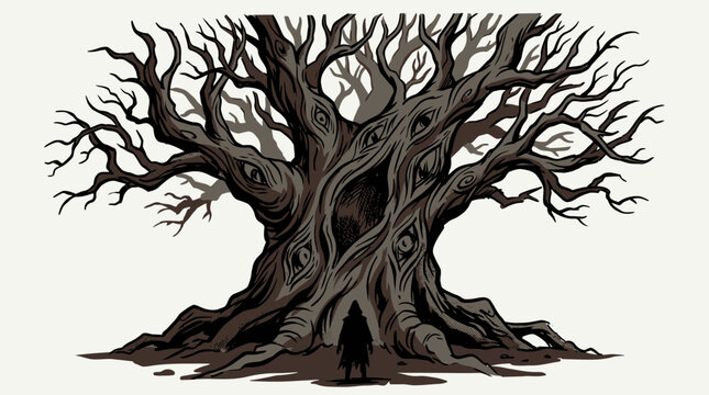 Dead Tree Branches Trunk.