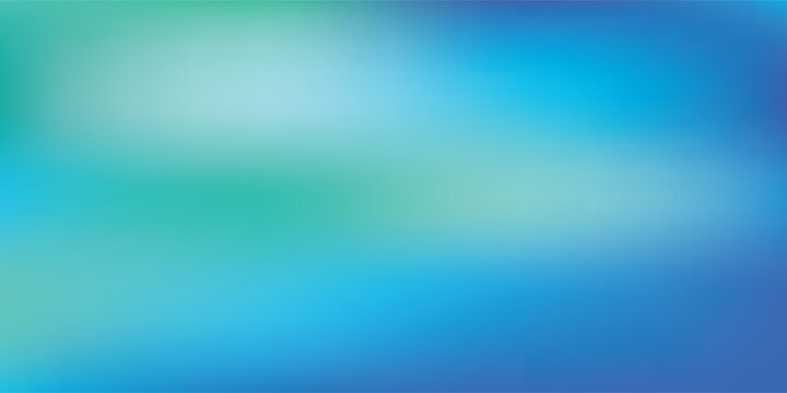 Abstract background vector Smooth color gradient mesh blue sky and blue ocean with green color.