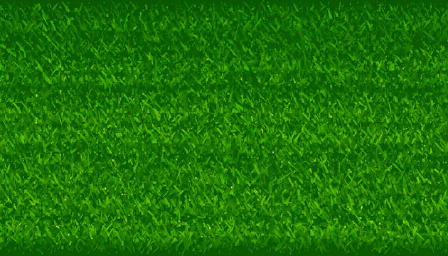 Abstract textured green grass pattern with subtle yellow highlights, natural outdoor background for spring and summer themes.