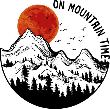On my Mountain Time svg, Mountain svg