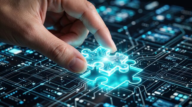 Digital puzzle solving exploring technology integration in modern business environments