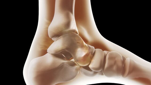 3D Medical Animation: Treatment for Ankle Bone Lesion and Bone Hyperplasia, Osteoarthritis Joint Pain Relief