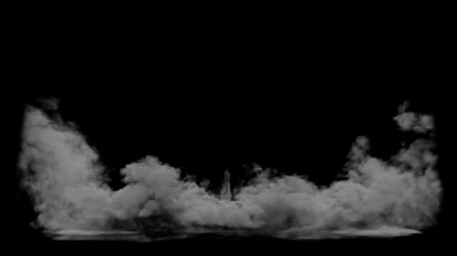 a slow smoke stream air rising to all sides