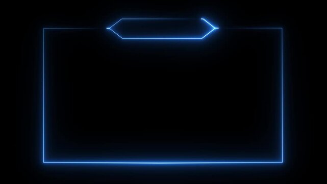 live streaming neon text frame animation box frame neon frame live streaming game live Stream overlay animation for live streaming video Titles 4k