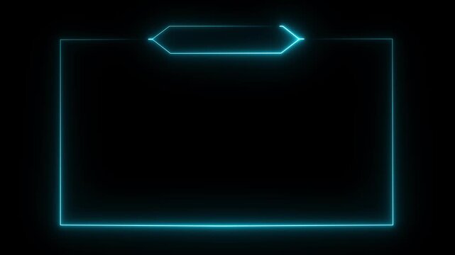 live streaming neon text frame animation box frame neon frame live streaming game live Stream overlay animation for live streaming video Titles 4k