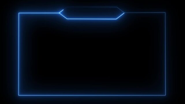 live streaming neon text frame animation box frame neon frame live streaming game live Stream overlay animation for live streaming video Titles 4k