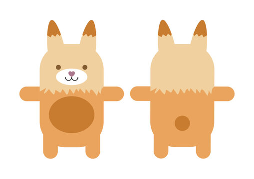 cute cartoon llama. Vector illustration on a white background.