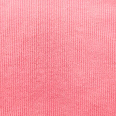 Fototapeta premium ​Coral Pink Ribbed Knit Fabric Seamless Texture for Apparel