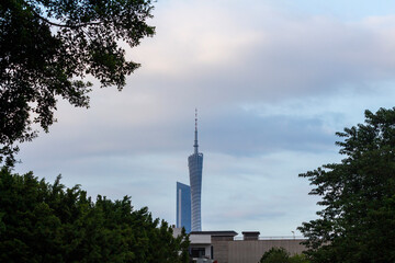 Obraz premium view of the city of guangzhou