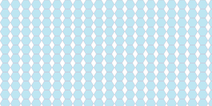 Abstract geometric diamond tessellation seamless vector pattern with alternating light blue and white grid design for modern decorative backgrounds