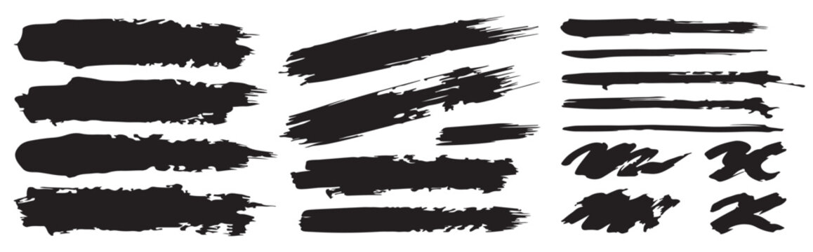 Abstract Brush Marks Collection