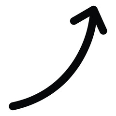 Upright arrow doodle isolated on white background, hand drawn directional symbol for navigation, sketch, and creative design projects. © Sidratul Muntaha