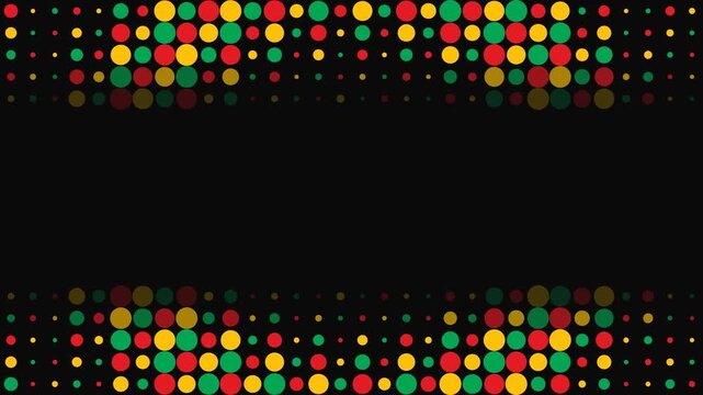 Seamless Looping Juneteenth -  Pulse Grid Motion Background 4K 60fps