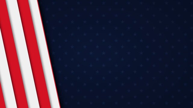 Seamless Looping Patriotic Stripes Bg Motion Background 4K 60fps