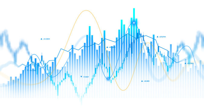 Advanced Financial Data Visualization with Stock Market Analytics Charts and Investment Trends Transparent png