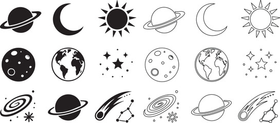  Space & Moon Theme © Ashis