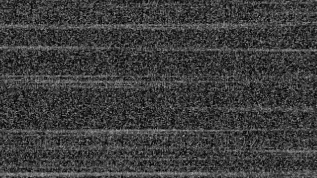 Old Retro TV - Static tv abstract noise caused by bad signal reception Glitch static white noise television