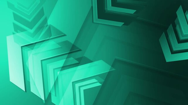 Abstract geometric arrows and chevrons layered diagonally background animation, modern dynamic background with gradients
