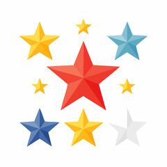 Obraz premium Collection of Colorful Stars