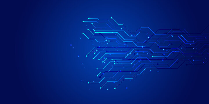 blue circuit board Tech Background HD