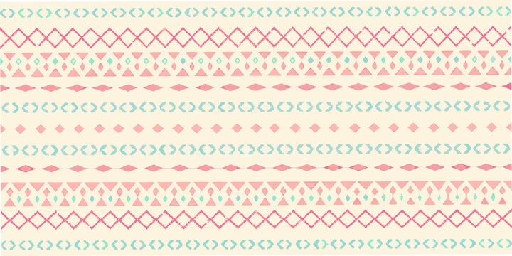 Geometric diamond pattern with zigzag and triangular elements vector illustration