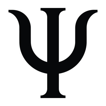 Psi Greek Letter Symbol Representing Psychology Mental Health and Mind Science