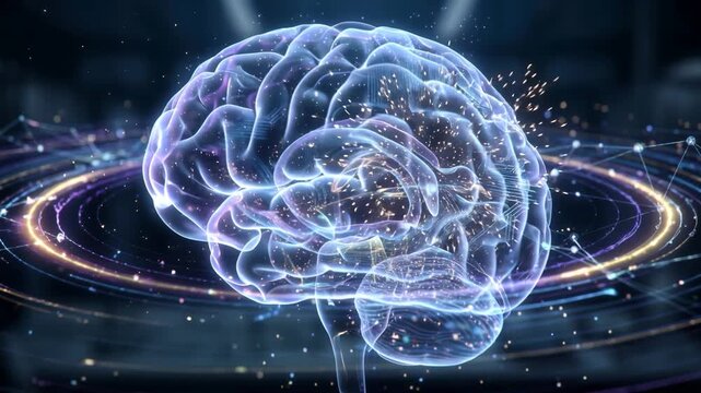 AI Brain Machine Learning Technology 4K 06