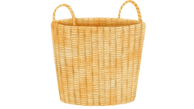 empty wicker basket