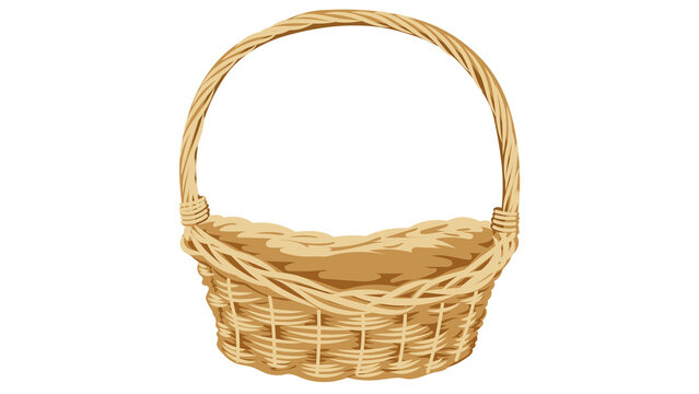 empty wicker basket