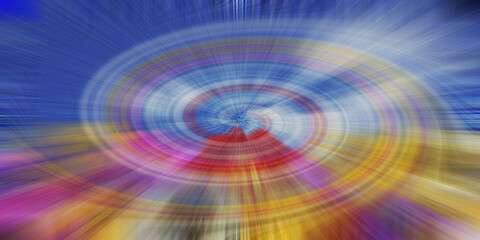 Colorful abstract eye with glowing light and smoke effect © Asma