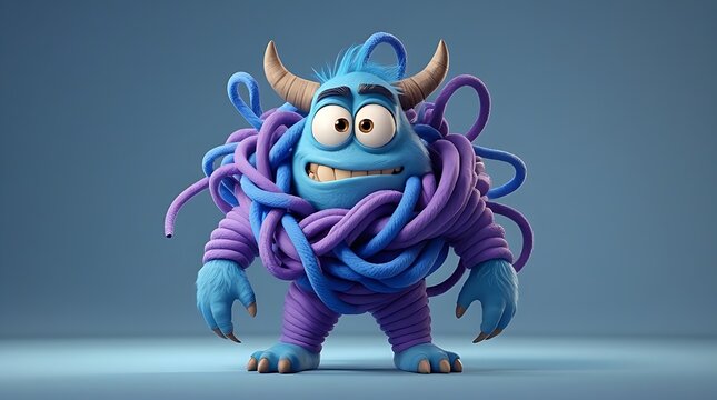 Monster cartoon character
